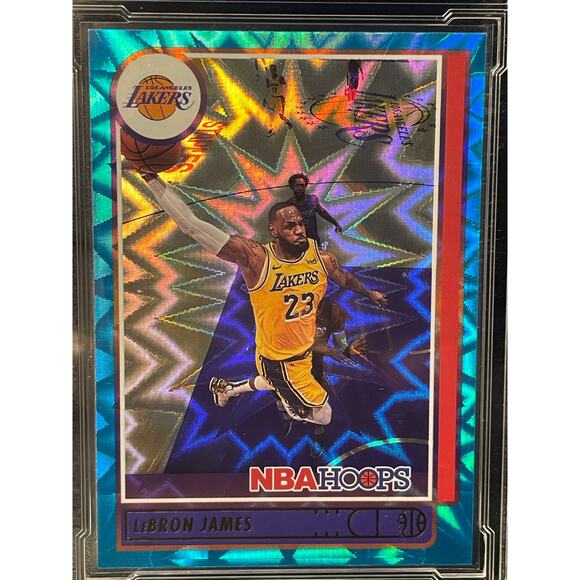 2021 LeBron James Teal Explosion #136 Panini Hoops ArenaClub Graded GEM MINT 10 - Picture 2 of 4